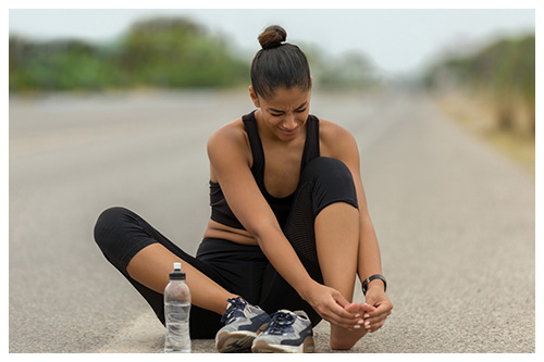sportifs et intertrigos au pied